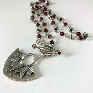 Lotus Toggle Necklace - Handmade